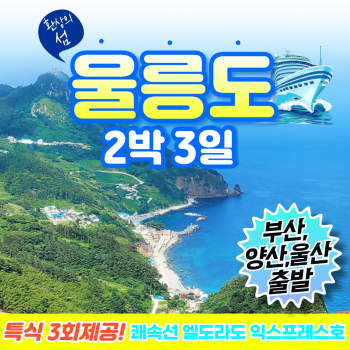 울릉도 2박3일 포항출발 쾌속선