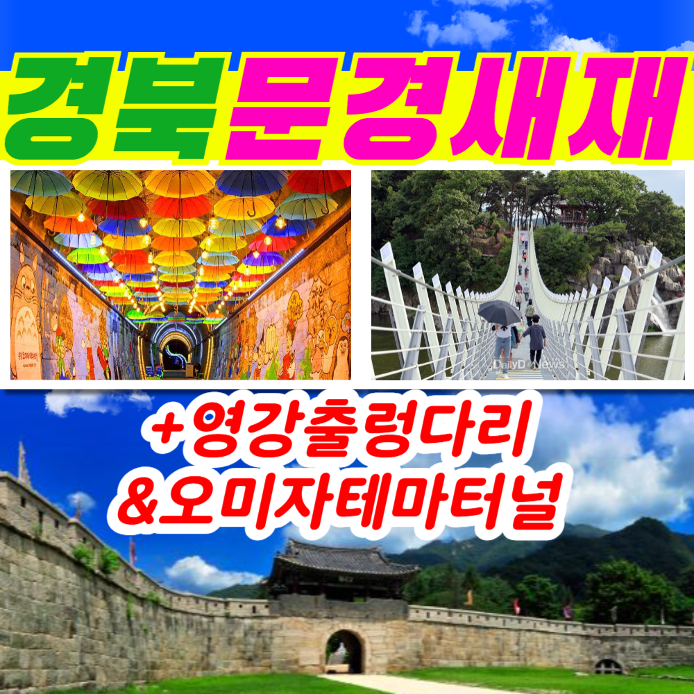 부산출발   문경새재 + 오미자테마터널 + 영강출렁다리 당일 버스여행