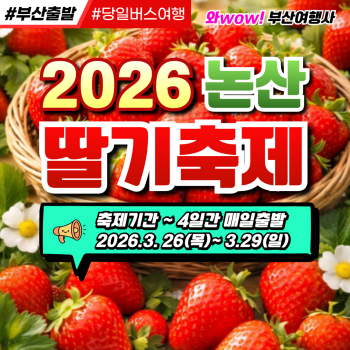 [부산출발] 2026 논산딸기축제