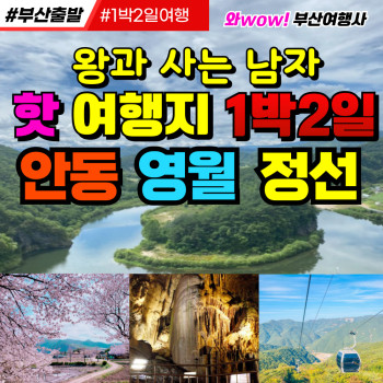 [부산출발] 왕과 사는 남자 핫 여행지 1박2일 안동/영월/정선
